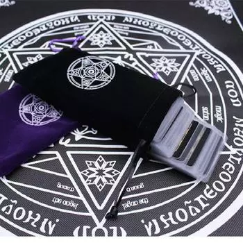 Бархатная сумка для хранения карт Таро, шестиконечная звезда, луч, загрузка покемонов, сумка для настольных игр, карточек