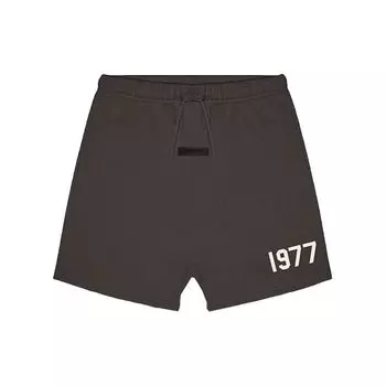 Бархатные свободные детские шорты Fear of God Essentials серии 1977 с логотипом на шнурке со средней талией Детские штаны FOG-SS22-269 L