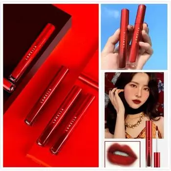 Бархатный матовый Mist Lip Glaze Водостойкая помада Увлажняет и увлажняет Стойкий антипригарный стаканчик Белый блеск для губ Блеск для губ Студенческая женская косметика 01#