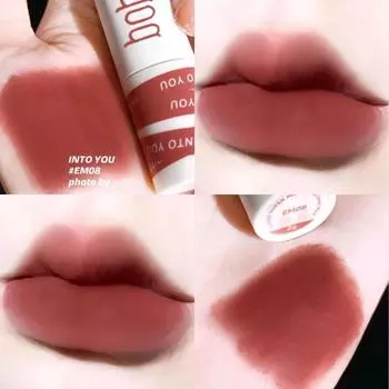 Бархатный матовый туман Air Lip Glaze Натуральное отбеливание Увлажнение и увлажнение Грязь для губ Водонепроницаемая помада Блеск для губ с антипригарным покрытием Женский макияж