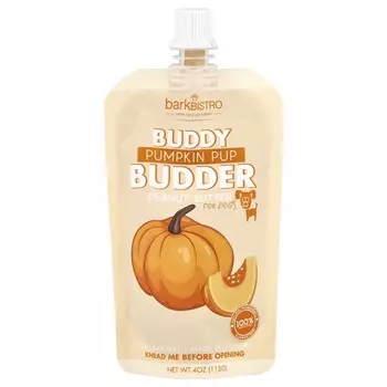 Bark Bistro, Pumpkin Pub Buddy Budder, подходит для собак, арахисовое масло, 40 унций (113 г)