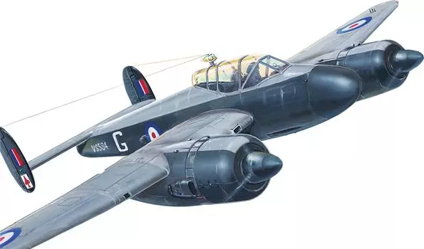 Barom British Bristol Brigand Bomber Squadron Plastic Model CV14433 1/144 B.Mk.1 Twin-engine 84th/8th