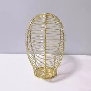Baseball Cap Storage Metal Hat Holder Stand Tabletop Wig Rack for Commercial gold