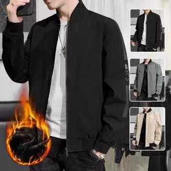 Baseball Collar Jacket Men s Spring Trendy Loose Baseball Uniform Jacket Green Simple Versatile Casual Top M
