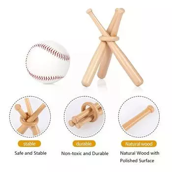 Baseball Stand Baseball Holders for Balls Display Wooden Baseball Bat Stand Holder Display Baseball Centerpieces for Tables