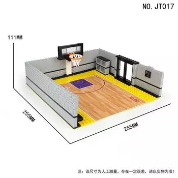 Basketball Scene Children s Small Particles Assembled Building Blocks Educational Toy Ball King Dominates DIY Boy Birthday Gift