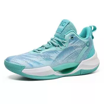 Basketball Shoes Men s and Women s Net Surface Breathable Anti-slip Wear Lightweight Sports Basketball Shoes 45 белый