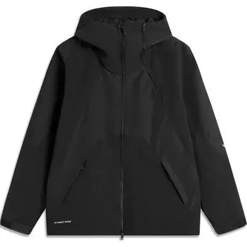 Баскетбольная куртка Li-Ning Basketball Series, однотонная, с капюшоном, на молнии, удобная, дышащая, спортивная, мужская, черная, AFDU065-3 M