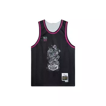 Баскетбольная майка без рукавов с принтом Li Ning Wade Kuixing Dandou Series, унисекс, черная AAYT785-1 M