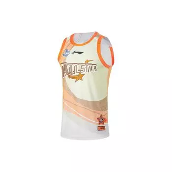 Баскетбольная майка Li Ning CBA All-Star Series Professional Basketball Series с круглым вырезом и логотипом, мужская майка AAYU191-3 L