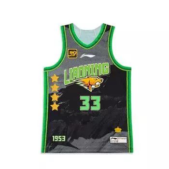 Баскетбольная майка Li Ning CBA Series, дышащая, удобная, классическая, сезон 24-25, мужская, черная AAYUA83-1 L