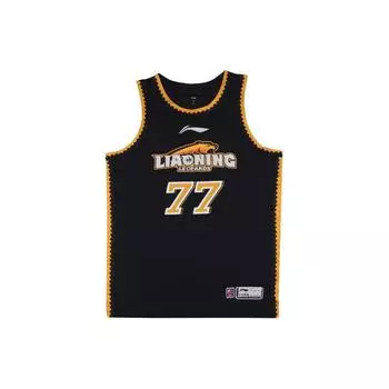 Баскетбольная майка Li Ning CBA Series с буквенным принтом, быстросохнущая, прохладная, выпуск игрока 23-24 сезона, команда Liaoning Bengang, Чжан Чжэньлинь 77 AAYTB85-2 M