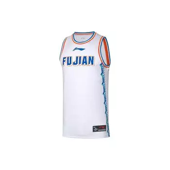 Баскетбольная майка мужская Li Ning CBA Series Fujian Team с принтом в виде буквы и логотипа бренда AAYQ429-1 S