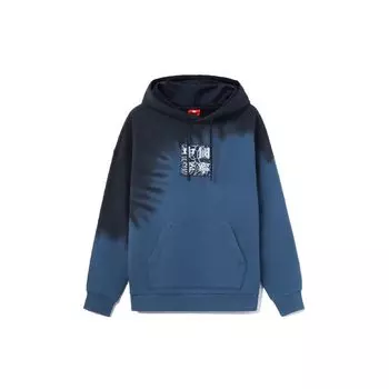 Баскетбольная серия Li Ning Sports с вышитым логотипом, свободная толстовка с капюшоном, унисекс, синяя AWDRA67-3 S