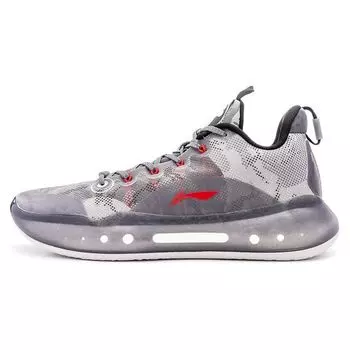 Баскетбольные кроссовки Aape X Lining Yu Shuai 14 Low Fabric Synthetic Leather TPU Shock Absorbing Wear Устойчивые к износу Низкие мужские кроссовки Fog-Gray ABAR123-4 39
