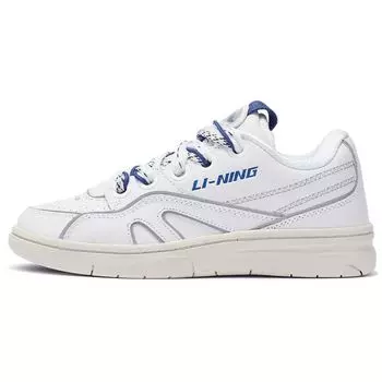 Баскетбольные кроссовки Li Ning 937 Deluxe SP Low из свиной замши с амортизацией, нескользящие, износостойкие, с отскоком, низкие, женские, белые AGBR096-1 36