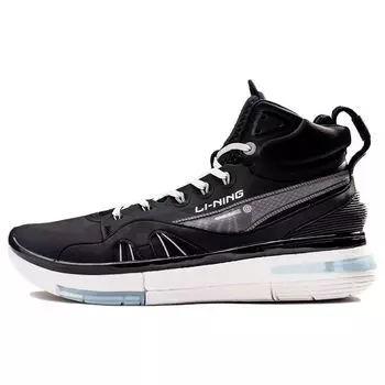 Баскетбольные кроссовки Li Ning 937 Full Palm Cushioning, износостойкие, нескользящие, высокие, в стиле ретро, мужские кроссовки, черные ABAR009-5 41