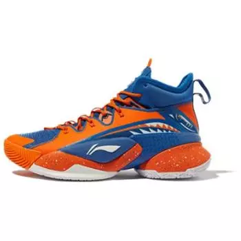 Баскетбольные кроссовки Li Ning Air Strike 7 Premium Shanghai Sharks Colorway Mid-Top мужские баскетбольные кроссовки оранжево-синие ABAQ071-5 41