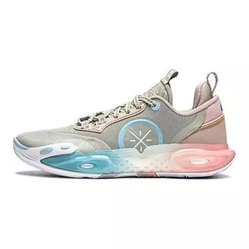 Баскетбольные кроссовки Li Ning All City 12 Beng Technology Low Top для детей, баскетбольные кроссовки для детей, коричневые YKBU032-7 35