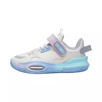 Баскетбольные кроссовки Li Ning All City 10 Low для детей, цвет белый, синий, фиолетовый YKNS066-1 25