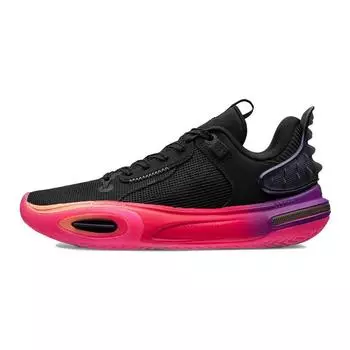 Баскетбольные кроссовки Li Ning All City 11 Youth Version, прочные, дышащие, низкие, детские, черные, красные, ABPT005-1 40