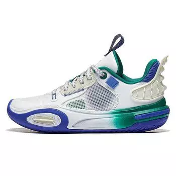 Баскетбольные кроссовки Li Ning All City 11 Cloud Technology Shock Absorbation Rebound легкие с низким верхом детские баскетбольные кроссовки белого и синего цветов YKBT018-51 39