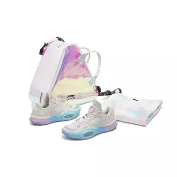 Баскетбольные кроссовки Li Ning All City 10 Cotton Candy High-Top, специальная серия, мужские кроссовки, жемчужно-белые ABAS147-1 42