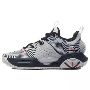 Баскетбольные кроссовки Li Ning All City 9 V1.5 с нескользящей подошвой и износостойкостью, мужские кроссовки черного, белого, серого цвета ABAR015-1 41