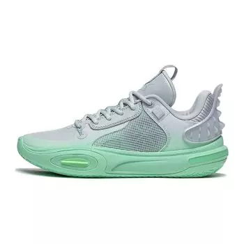Баскетбольные кроссовки Li Ning All City 11 Youth Edition с низким верхом, амортизирующие, нескользящие, износостойкие, унисекс, серо-зеленые ABPT049-1 40