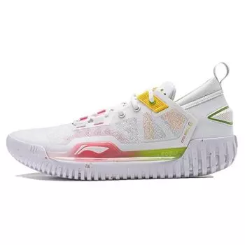 Баскетбольные кроссовки Li Ning Anti-5 с низким уровнем амортизации, износостойкие, унисекс, белые, красные, желтые ABFU005-4 47