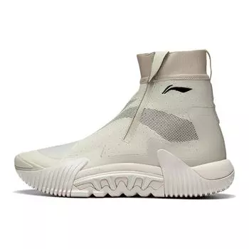 Баскетбольные кроссовки Li Ning Badfive Dream Chaser High Top, мужские баскетбольные кроссовки Fog-Khaki ABFS017-5 41