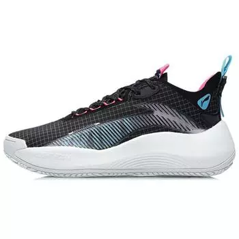 Баскетбольные кроссовки Li Ning Badfive Street Sole с амортизирующей нескользящей подошвой, прочные, с низким верхом, унисекс, кроссовки, черные, синие, розовые AGBR001-3 41