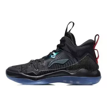 Баскетбольные кроссовки Li Ning Bullish High-Top мужские кроссовки черные синие ABAQ137-10 42
