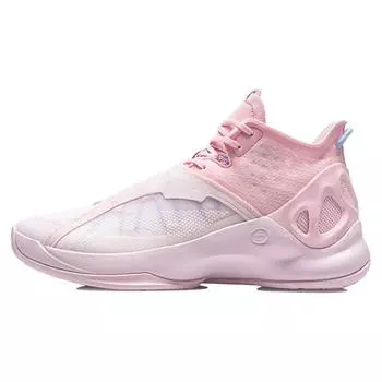 Баскетбольные кроссовки Li-Ning Chrysalis с амортизацией, противоскользящие, износостойкие, средней высоты, мужские кроссовки розового цвета ABAR081-6 44