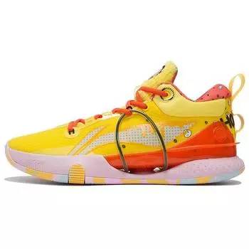 Баскетбольные кроссовки Li Ning Disney X Flash 8 Premium Collaboration Winnie The Pooh мужские лимонно-желтые ABAS005-3 45
