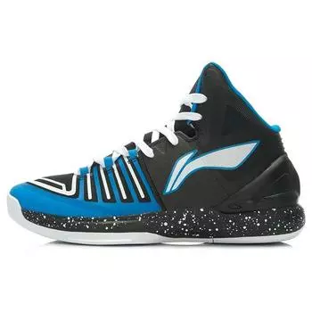 Баскетбольные кроссовки Li Ning Flash 1 из искусственной кожи с сеткой, амортизацией, нескользящие, износостойкие, дышащие, поддерживающие, средней высоты, мужские кроссовки ABAJ011-4 44