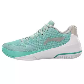 Баскетбольные кроссовки Li Ning Flash 3 с противоскользящим покрытием, прочные, низкие, мужские, светло-нефритово-зеленые ABAL053-1 45