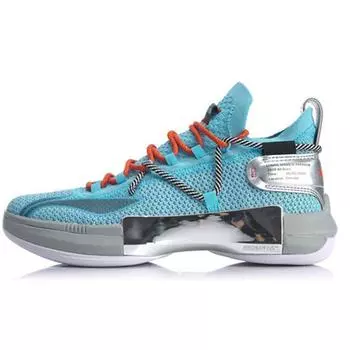 Баскетбольные кроссовки Li Ning Flash 6 Premium, удобные, универсальные, прочные, дышащие, среднего размера, мужские, кристально-синие ABAQ001-3 41