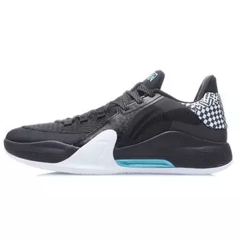 Баскетбольные кроссовки Li Ning Flash 7 Rebound Shock Absorbation Low Top, унисекс, черные ABPR007-5 46