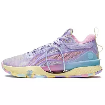 Баскетбольные кроссовки Li Ning Flash 8 Premium, мужские кроссовки сиренево-фиолетового цвета ABAS015-3 45