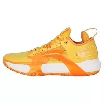 Баскетбольные кроссовки Li Ning Flash 9 Premium PRM Fresh Fruit с нескользящей подошвой, прочные, мужские, желтые, белые ABAT023-4 47