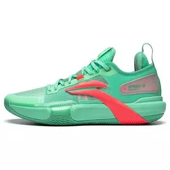 Баскетбольные кроссовки Li Ning Flash 9 Premium PRM Summer Edition из искусственной кожи с амортизацией, нескользящие, износостойкие, с низким верхом ABAT023-2 45