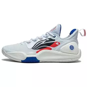Баскетбольные кроссовки Li Ning Flash 9 мужские кроссовки белые красные ABPT001-4 45