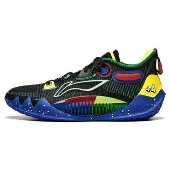 Баскетбольные кроссовки Li Ning Jimmy Butler 1 мужские кроссовки черные зеленые желтые ABAS163-4 44