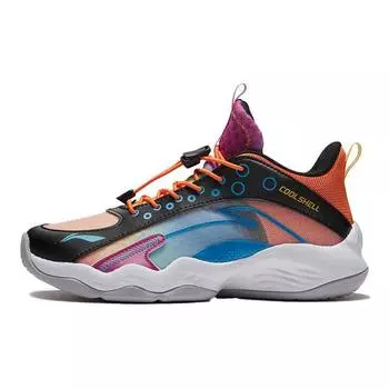 Баскетбольные кроссовки Li Ning Kids Primary 2.0 High-Top Детские кроссовки Черный Оранжевый YKBS018-1 27