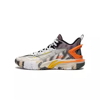 Баскетбольные кроссовки Li Ning Kids с цветным принтом, детские кроссовки серо-фиолетового цвета YKBU068-45 39