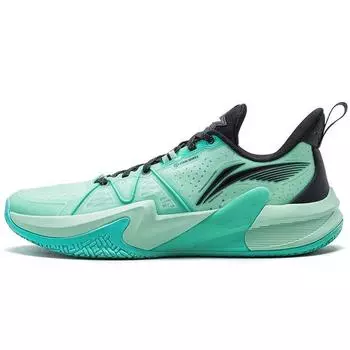 Баскетбольные кроссовки Li Ning Light Speed 1.5, удобные, универсальные, амортизирующие, износостойкие, с отскоком, низкие, мужские, зеленые, черные ABAT101-1 43