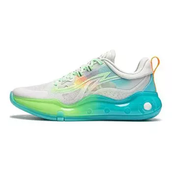 Баскетбольные кроссовки Li Ning Premium 4.0 с легкими дышащими светоотражающими подошвами и отскоком, детские кроссовки светло-серо-синего цвета YKBU016-1 39