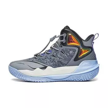 Баскетбольные кроссовки Li Ning Primary 3.0 V2 с защитой от скольжения, легкие, амортизирующие, низкие, детские, кроссовки Shadow-Gray Ultimate-Gray YKBT072-3 40