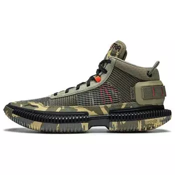 Баскетбольные кроссовки Li Ning Reverse 3 Ultra Camouflage с защитой от ударов, легкие, среднего размера, для мужчин, зеленые, ABFS011-20 39